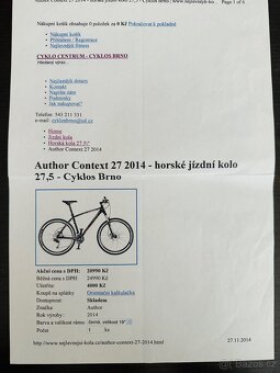 Panské horské kolo Author 27.5 - 12