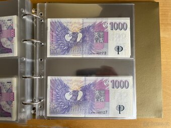 Kompletní R sada 1 000 Kč s přítiskem ČNB včetně Specimena - 12