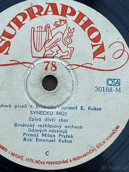 63 ks starších gramodesek – Supraphon – komplet - 12