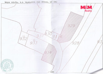 Prodej zahrady, 1397 m², Hostomice, ul. Duchcovská - 12