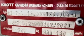 Přívěsný vozík 2,06m x 1,11m, 130Km/h, perforované bočnice - 12
