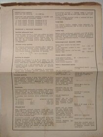 Udržovací příručka T601 + návody, schémata | 1968 - 12
