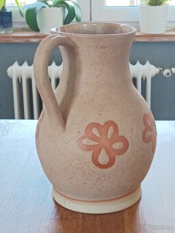 KERAMICKÝ DŽBÁN RUČNĚ DEKOROVANÝ - 12