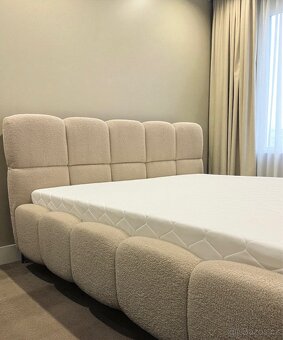 Manželská postel , uplne nový . Bezový  | 180x200 - 12