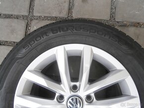LETNÍ ALU KOLA 5 X 112 VW ORIGINÁL 215 60 16 - 12