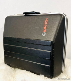 Predám akordeón Hohner Atlantic 120 bas De Luxe Výborný zvuk - 12
