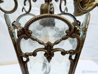 Velká mosazná zdobená lucerna lustr top kus - 12