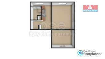Prodej bytu 2+1, 52 m², Klášterec nad Ohří, ul. Na Vyhlídce - 12