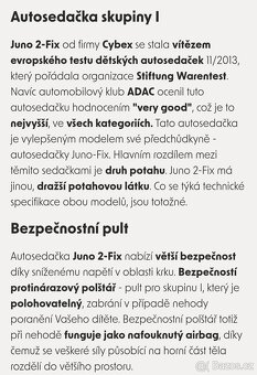 Cybex Juno 2 fix autosedačka s pultíkem 9-18 kg - 12