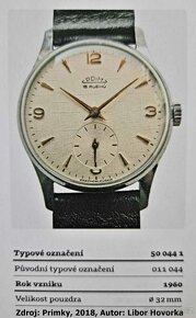 Československé mechanické vintage hodinky PRIM Iskra 1968 - 12