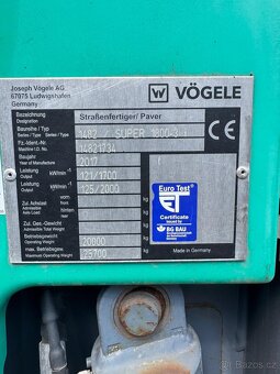Silniční finišer VÖGELE SUPER 1800-3i (2017) - 12