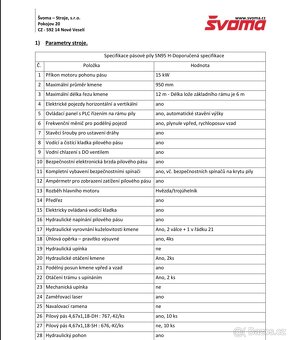 Kmenová pásová pila na dřevo Švoma SN95HP - 12