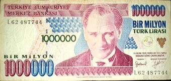Turecké bankovky - 10 - 10 000 000 lir 1970 - 2009 - 12