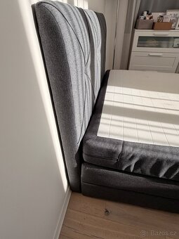 Boxspring postel s úložným prostorem 140x200 - 12