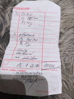 Stříbrný řetízek a náramek - ruční práce - PC 15 000,- - 12