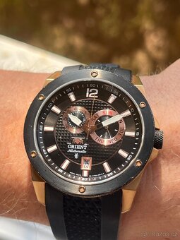 Hodinky Orient / cerno-zlate – sportovní automatické hodinky - 12