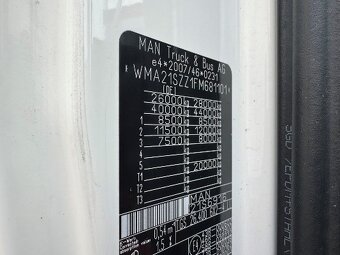 9750 MAN TGS 26.400 LL - 6x2 – Valník + HR-Palfinger PK 2300 - 12