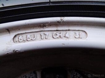 ALU kola Peugeot 17" vč. celoročních pneu a šroubů - 12