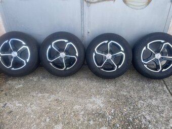 Alu kola 5x100.r15.Letní pneu195/65/15.Škoda,Vw,Seat,Audi. - 12