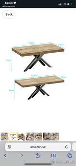 Luxus design jídelní stůl rozložitelný - 12