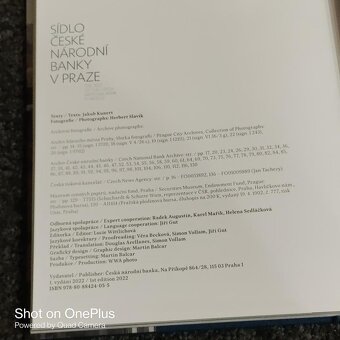 Kniha- Sídlo České národní banky v Praze 2022 - 12