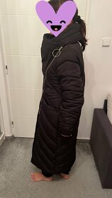 Zimní dámský kabát až ke kotníkům - 12