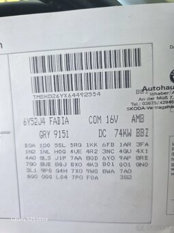 Škoda Fabia 1.4 16V 74 kW, dovoz z Nemecka, STK 06/2027 - 12
