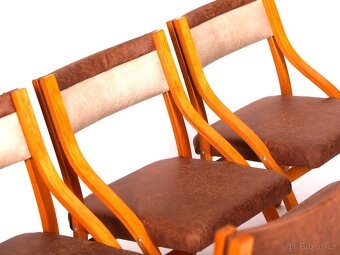 6x designové retro židle, návrh L.Volák, TOP stav. - 12