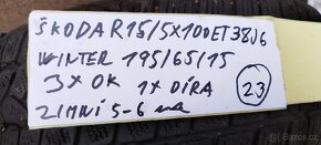 ALU Kola škoda R15/5x100 - 12