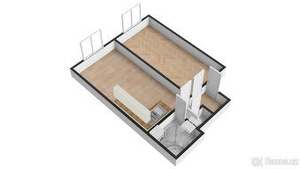 Pronájem bytu 2+kk, 46 m2, Praha 4 - Nusle, K Podjezdu - 12