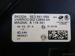 Škoda Octavia 4 světlo 5E4941015 5E4941016 mlhovka 5E3941699 - 12
