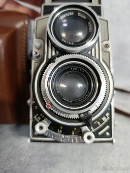 Starý fotoaprát Flexaret automat + kož.obal + stativ. - 12