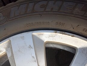 Kola Audi 7,5x16, ET45, 5x112, zimní pneu 225/55. - 12