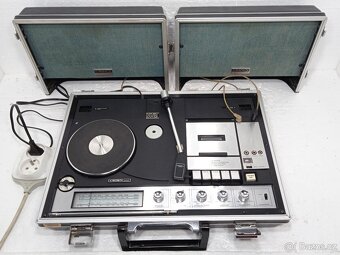 Crown SCP/71FW  retro rádio gramo kazetový magnetofon - 12