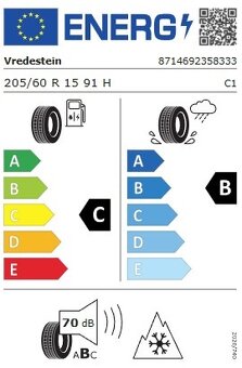 Celoroční pneumatiky 205/60 R15 s ALU disky 7Jx15H2 - 12