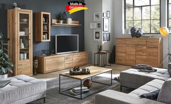 Vysoká skříň / komoda z masivu dub Berlin GERMANY - 12