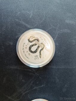 Sada 12 mincí Lunární série II. 1 Oz. Čisté stříbro. - 12