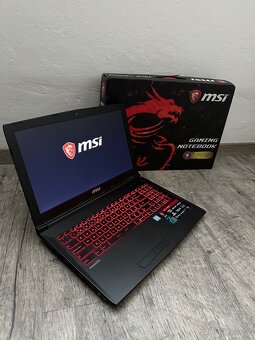 HERNÍ NOTEBOOK MSI- i5/SSD+HDD/GTX/WIN - 12