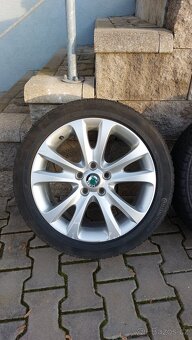 Alu kola 5x112 r17 Trifid originál Škoda Superb II zimní pne - 12