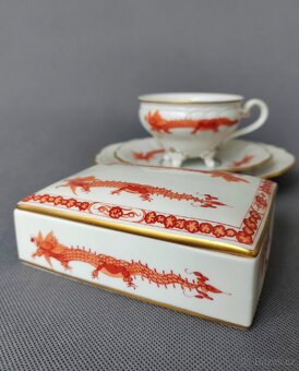 Luxusní porcelánová čajová sada Dresden (1918-1925) - 12