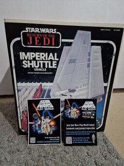 Vintage Star Wars Imperial Shuttle zabalený (s nepoužitým ob - 12