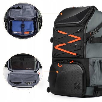 Batoh Foto Velký 32L K&F Concept na DSLR fotoaparát Notebook - 12