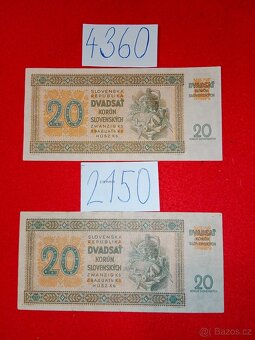 Terezín, Bony z Tuzexu a Slovenské bankovky atd. - 12