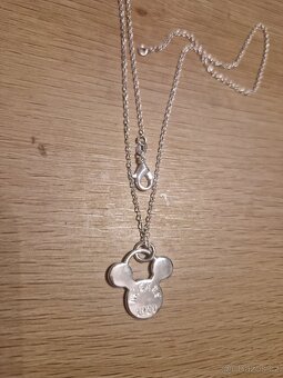 Dámský i dívčí stříbrný náhrdelník 925 Mickey mouse 45 cm - 12