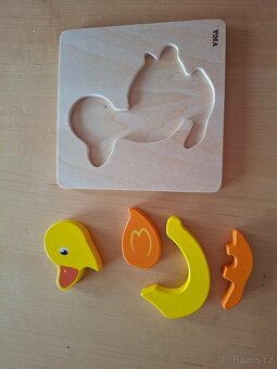 Dřevěné puzzle pro nejmenší 15 cm - 12