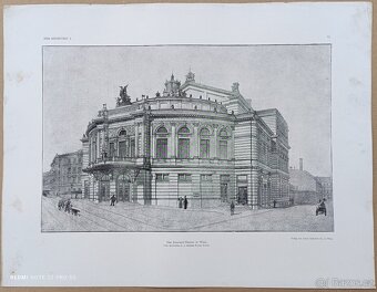 Originální litografické listy z „Der Architekt“ (1895 - 12