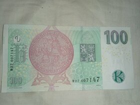 Bankovky 1000, 100 a 6 ks 20 korun - každá jiná - 30 výročí - 12