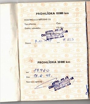 návod k obsluze + serviska z r. 1990 ŠKODA FAVORIT - 12