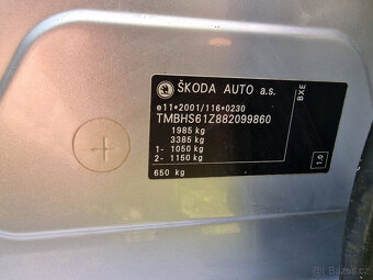Škoda Octavia II kombi, rok 2008, vadný motor 1,9 TDI 77 kW - 12