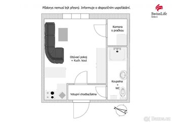 Prodej bytu 1+kk 25 m2 B. Smetany, Třešť - 12